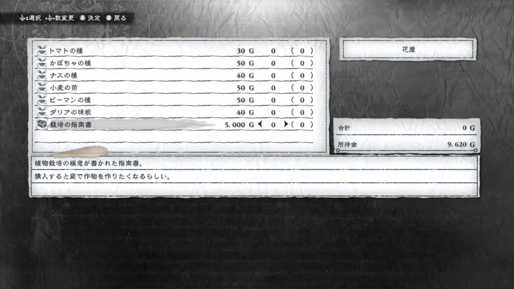 花屋で販売されている栽培の指南書